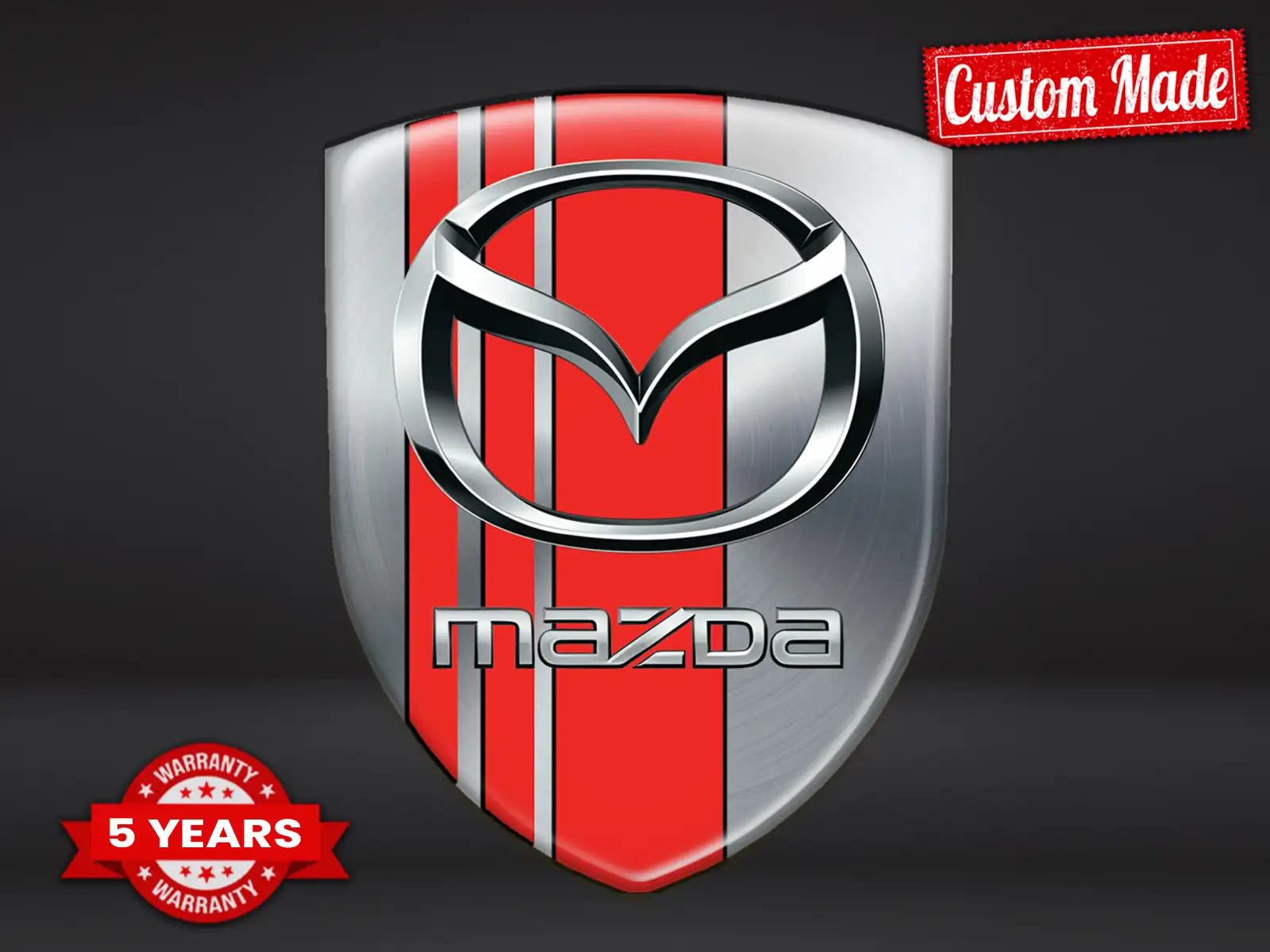 Mazda Badge Max Resilient Elegant Pro Performance Version